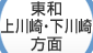 東和・上川崎・下川崎方面