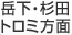 岳下・杉田・トロミ方面